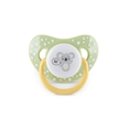 Pacifier with cover 2pcs. YELLOW/GREEN
